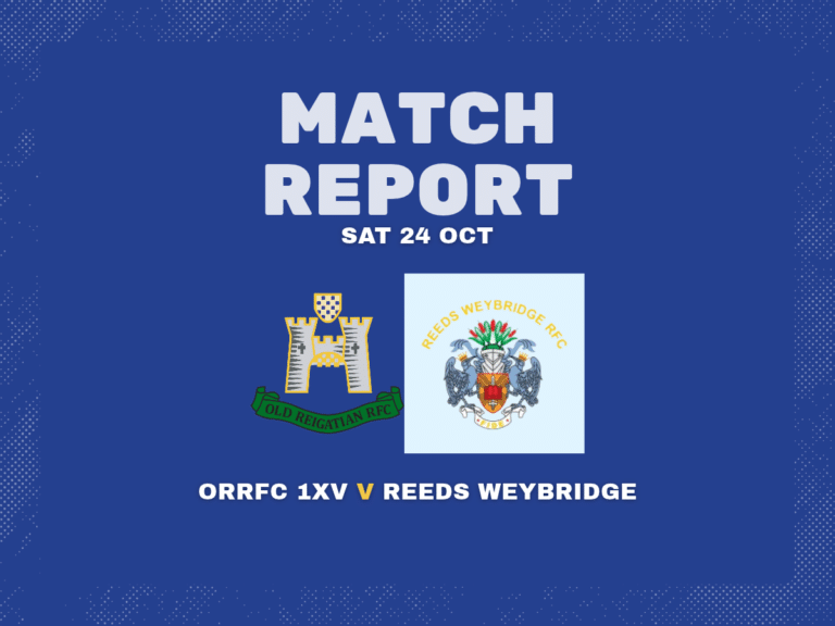 MATCH REPORT reeds weybridge