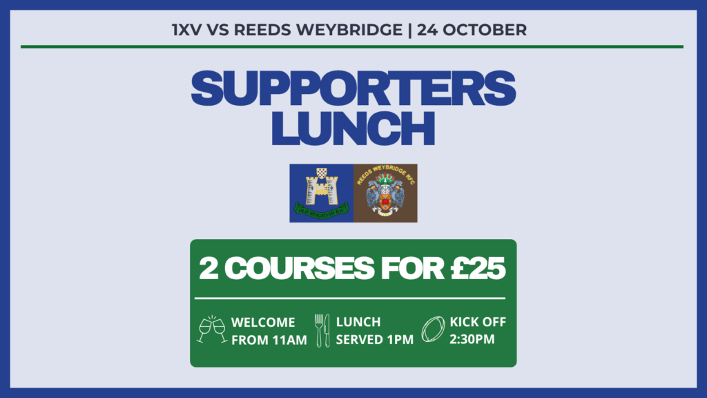 24th October Supporters Lunch ORRFC