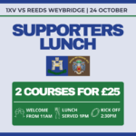 24th October Supporters Lunch ORRFC