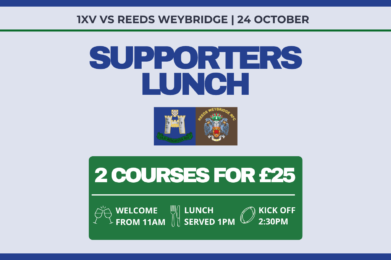 24th October Supporters Lunch ORRFC